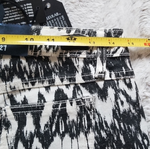 Bleulab Ikat Print Bleach Down Black White 5 Pkt - Picture 6 of 7